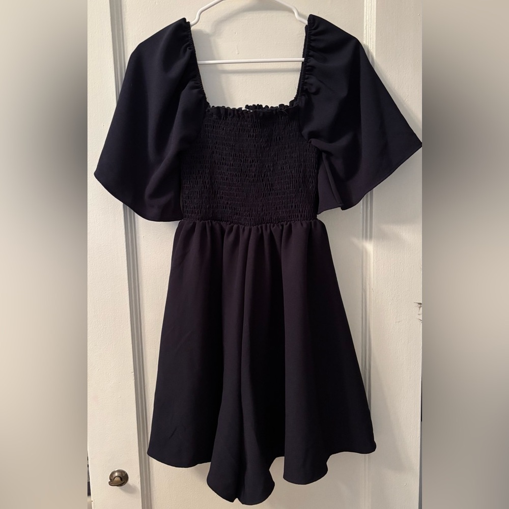 Elegant Navy Romper